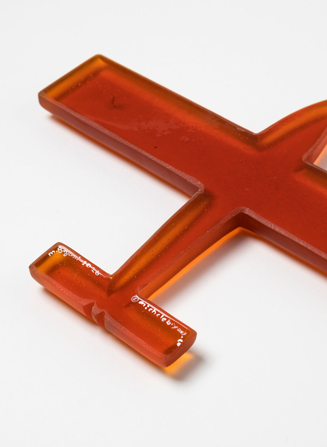 Orange Square Wing Resin Plane