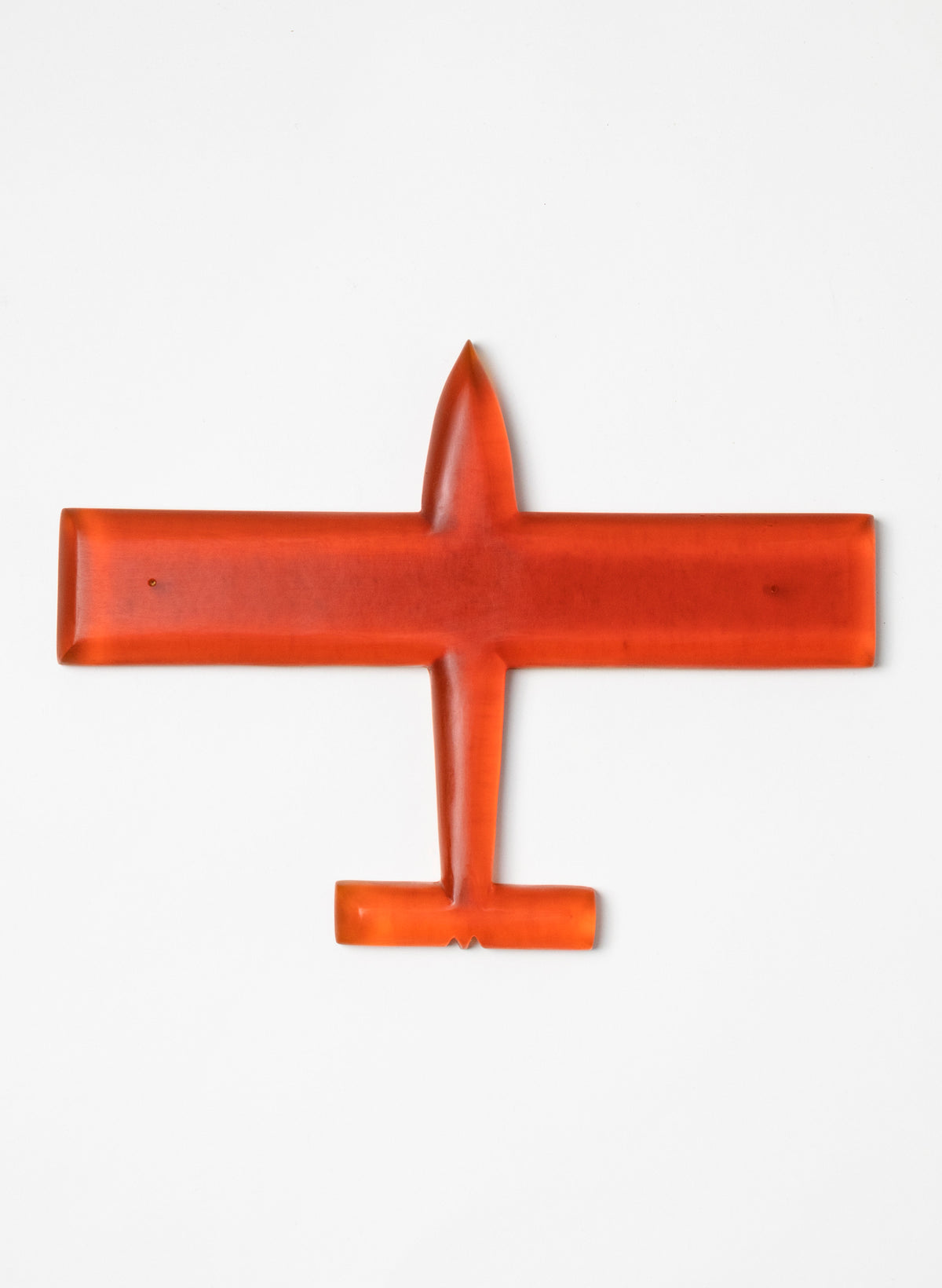 Orange Square Wing Resin Plane