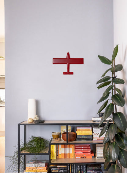 Red Square Wing Resin Plane
