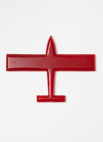 Red Square Wing Resin Plane