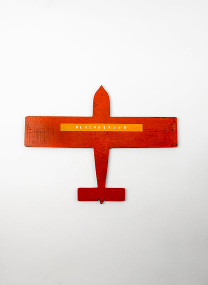 Remembering Wooden Plane - Red