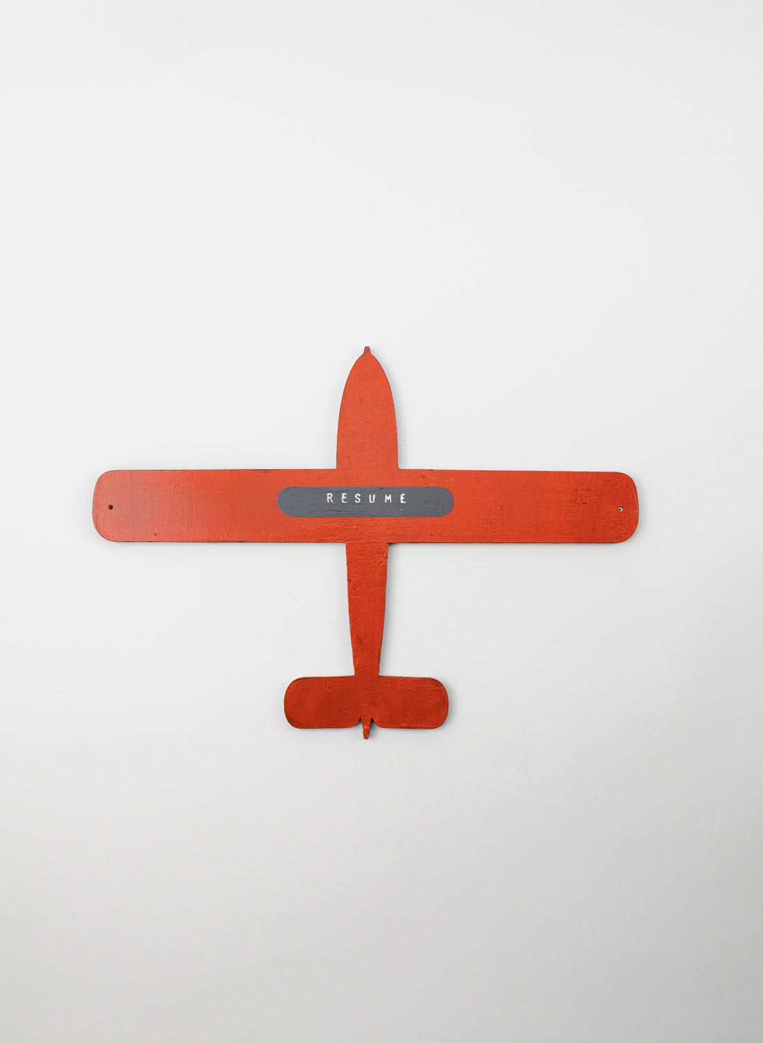 Resume Wooden Plane - Red