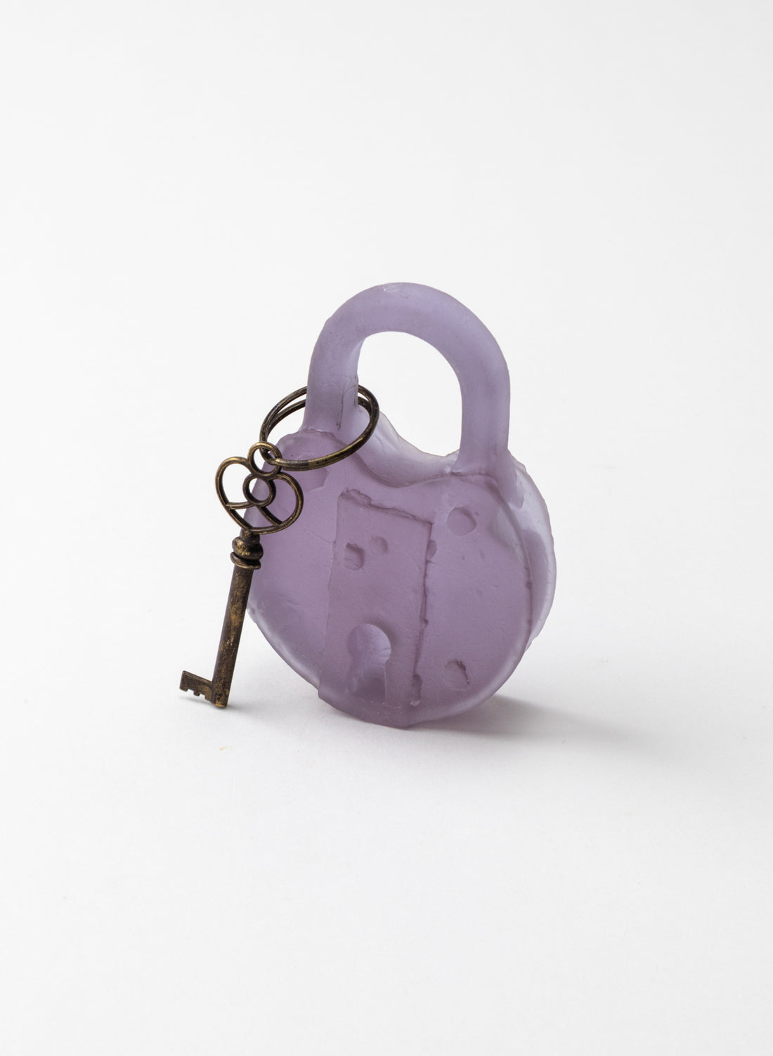 Lavender Glass Padlock 3