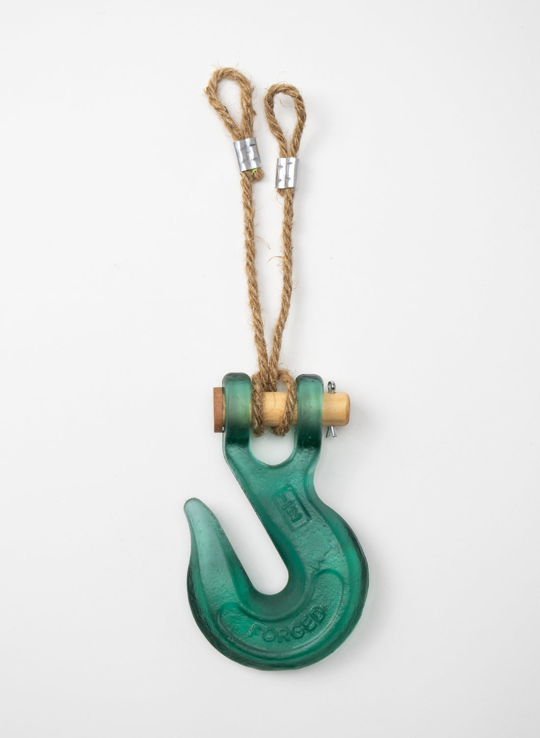 Glass Hook Wooden Pin