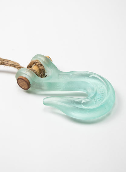Glass Hook Wooden Pin
