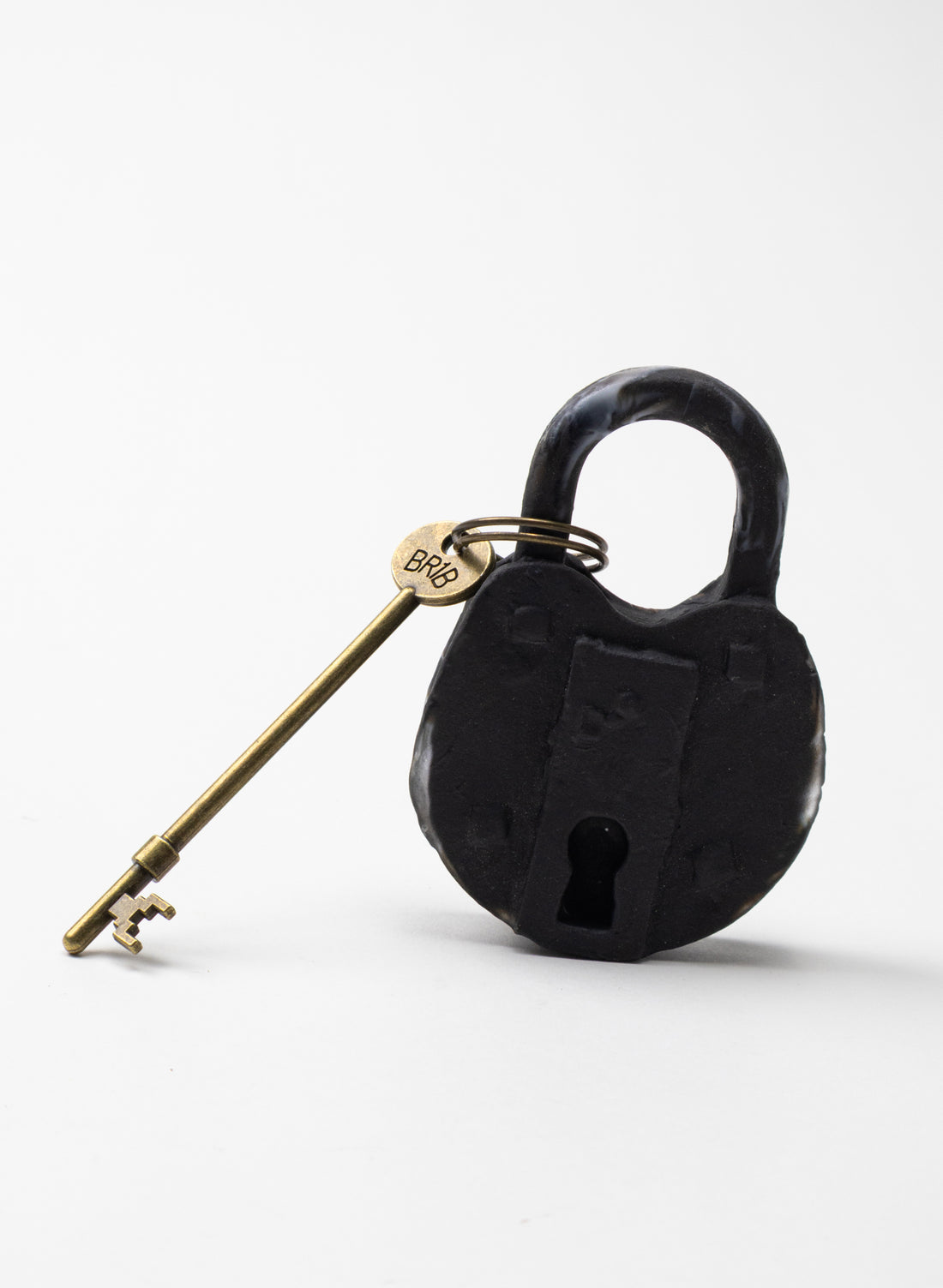 Old Glass Padlock With Cog