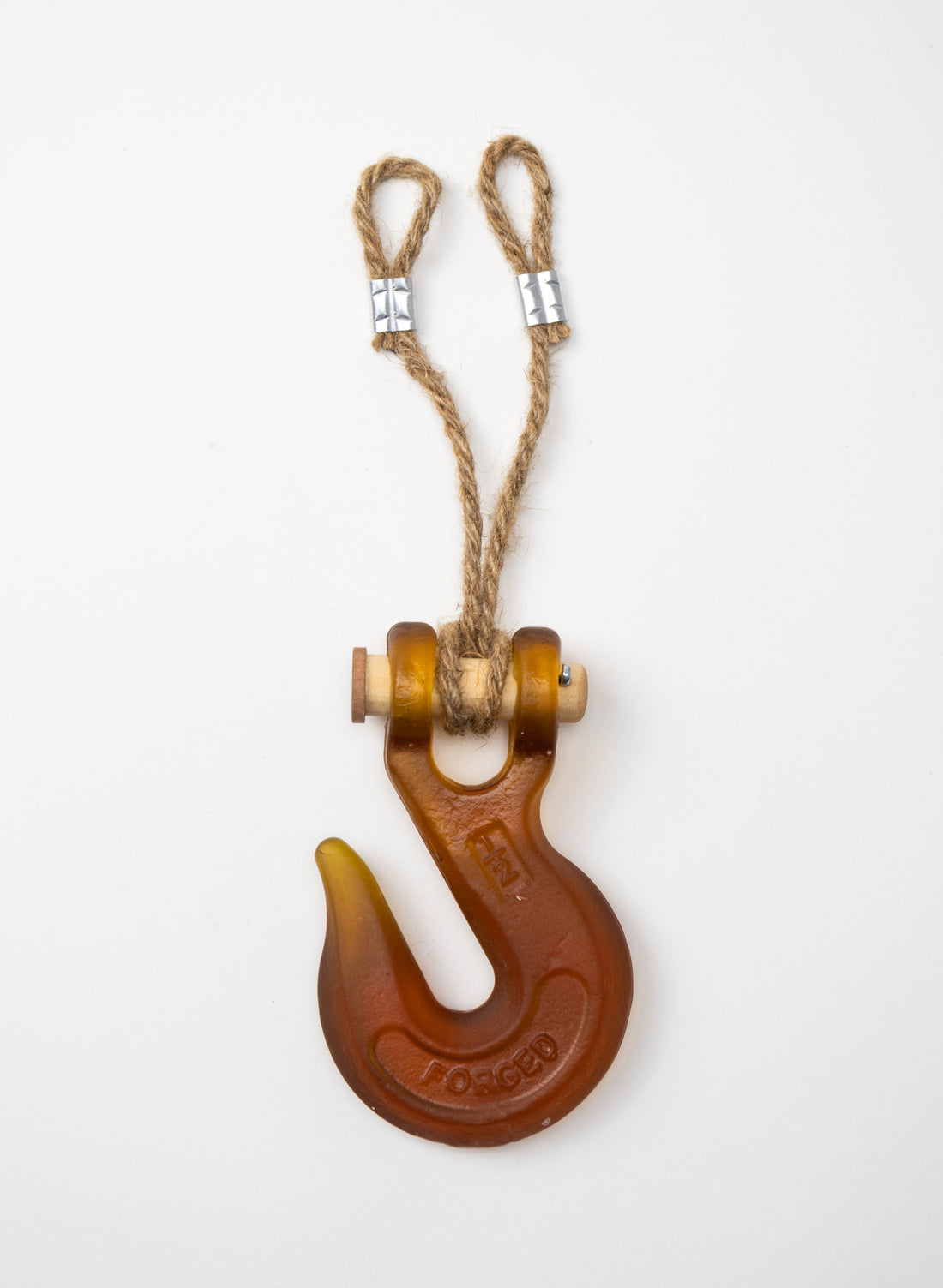 Glass Hook Wooden Pin