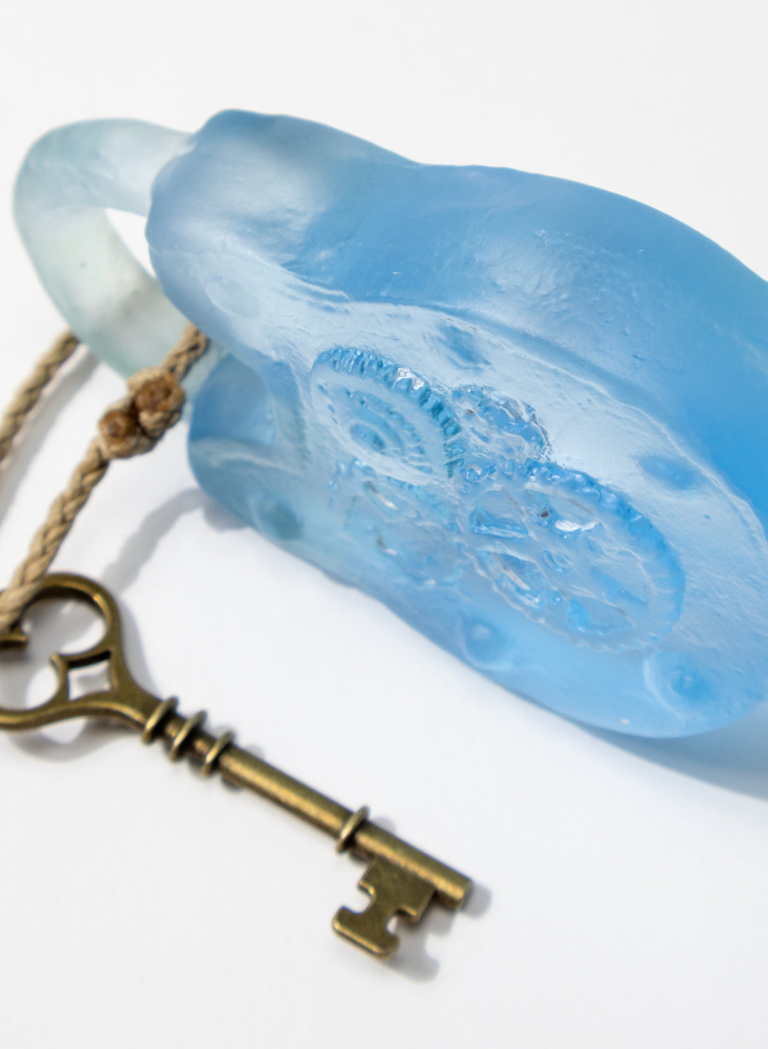 New Glass Padlock With Cog