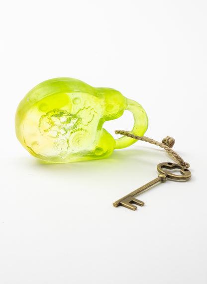 New Glass Padlock With Cog