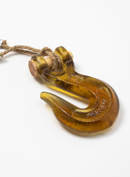 Bronze Glass Hook Wooden Pin