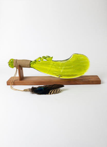 Glass Waihaika Olive Green