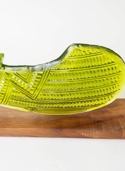 Glass Waihaika Olive Green