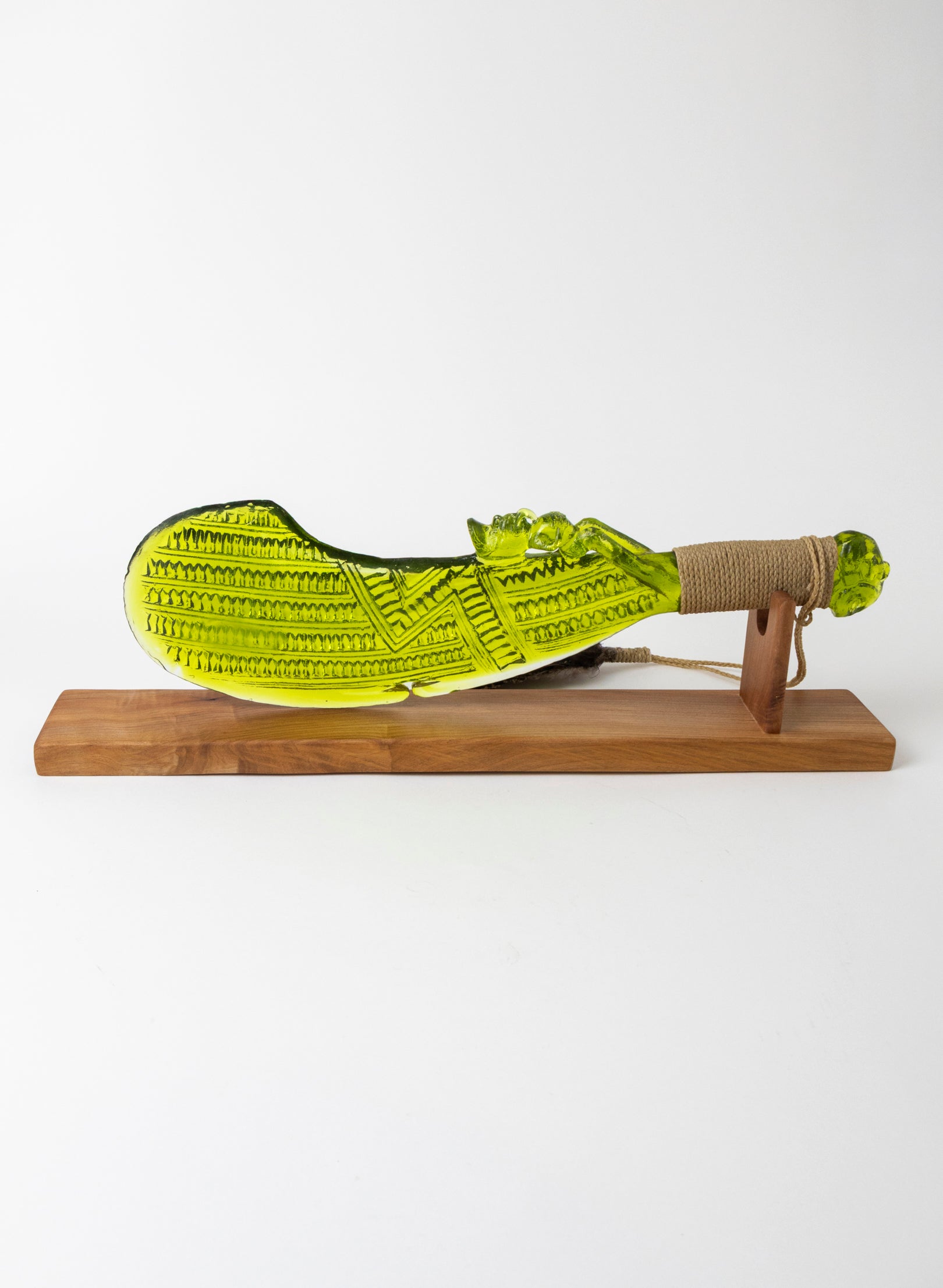 Glass Waihaika Olive Green