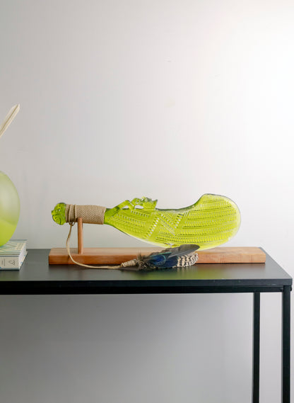 Glass Waihaika Olive Green