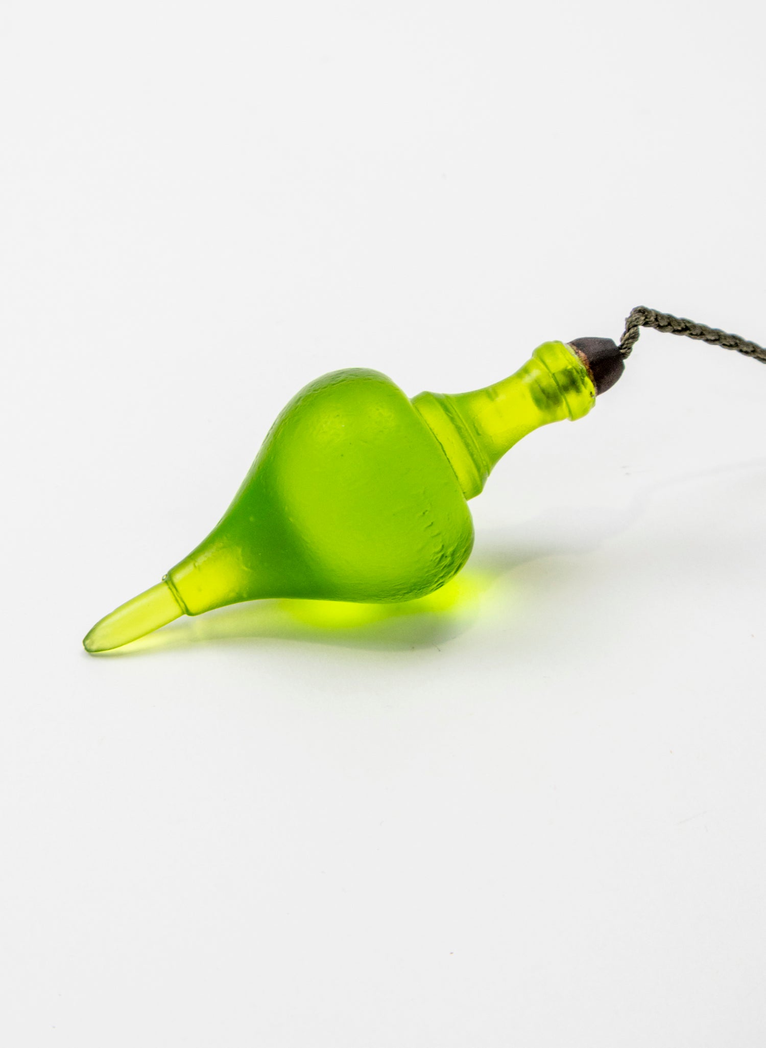 Glass Plum Bob - Lime