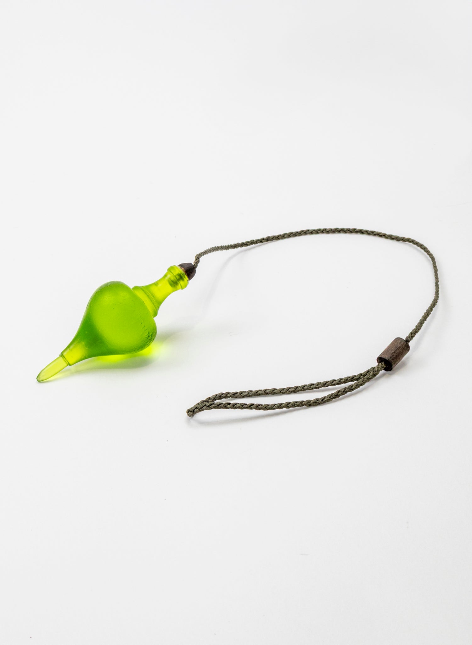 Glass Plum Bob - Lime