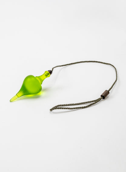 Glass Plum Bob - Lime
