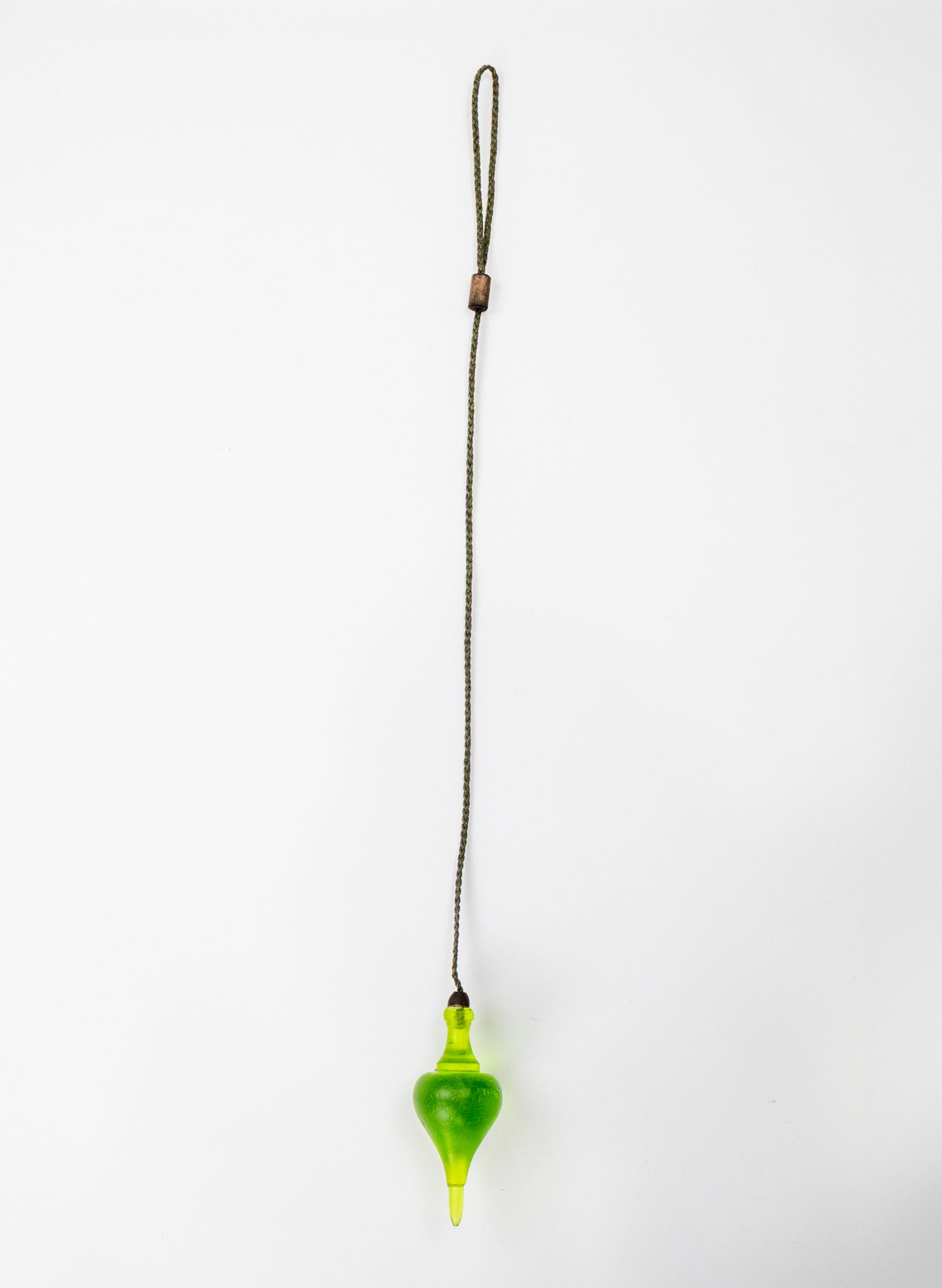 Glass Plum Bob - Lime