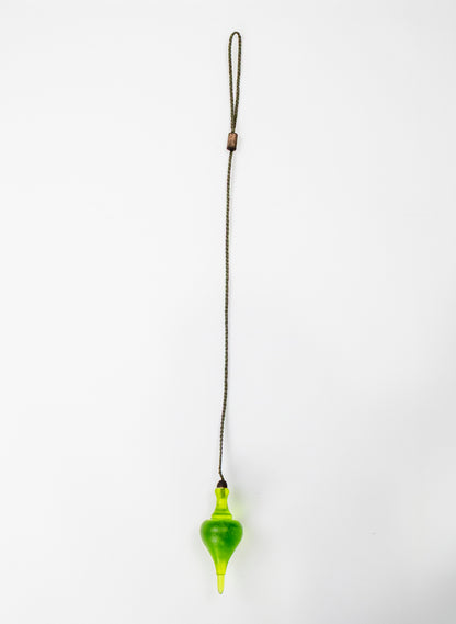 Glass Plum Bob - Lime