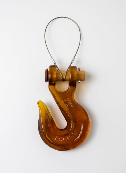 Bronze Glass Hook Wooden Pin