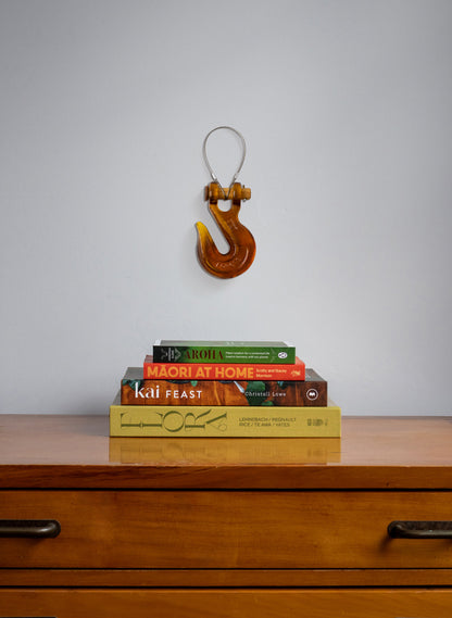 Bronze Glass Hook Wooden Pin