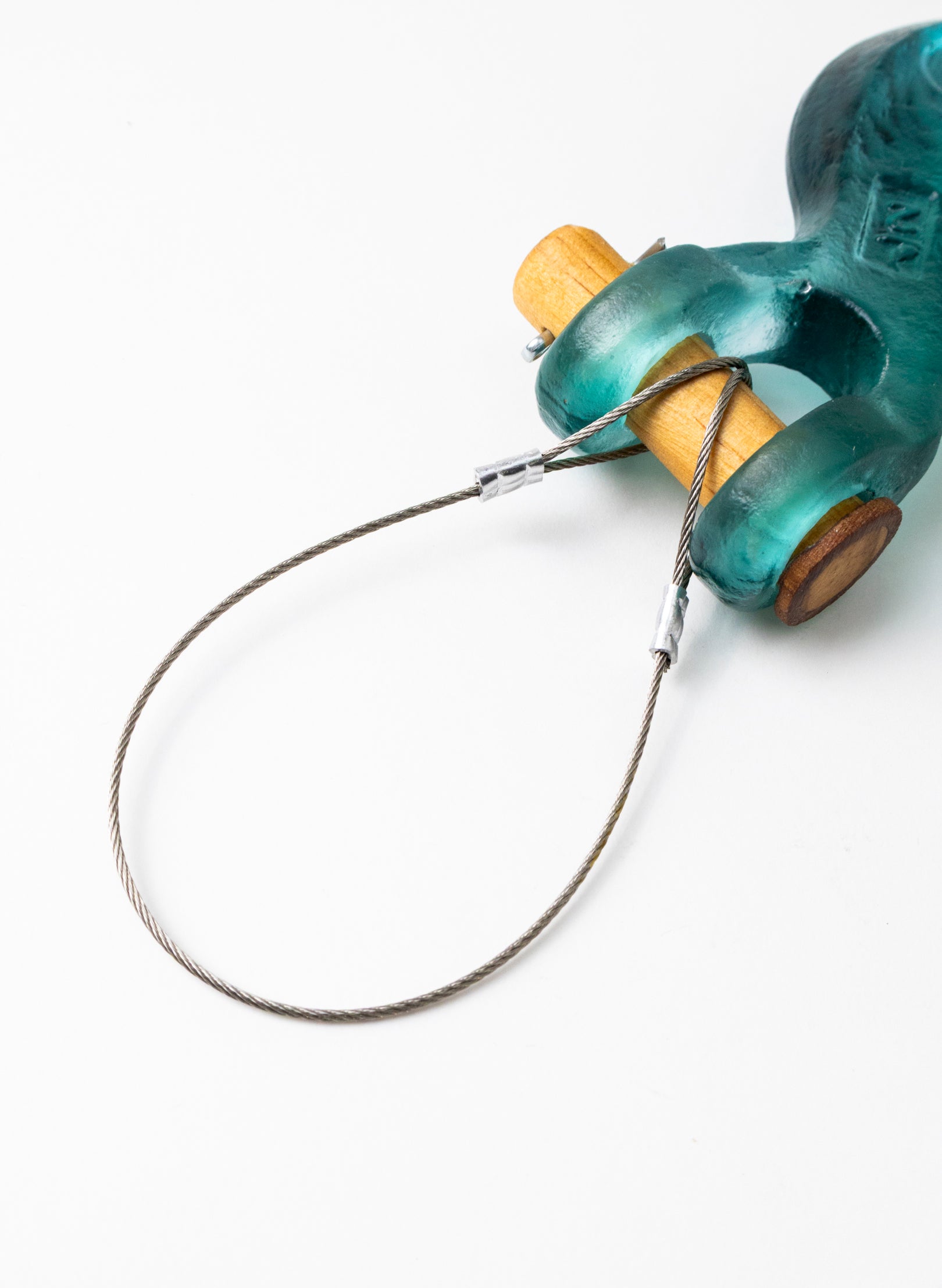 Jade Glass Hook Wooden Pin