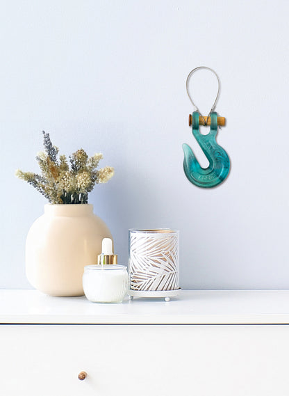 Jade Glass Hook Wooden Pin