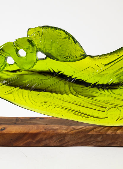 Olive Green Pūhoro Wahaika
