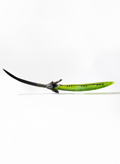 Olive Green Seed Pod with Pākati Haehae Design