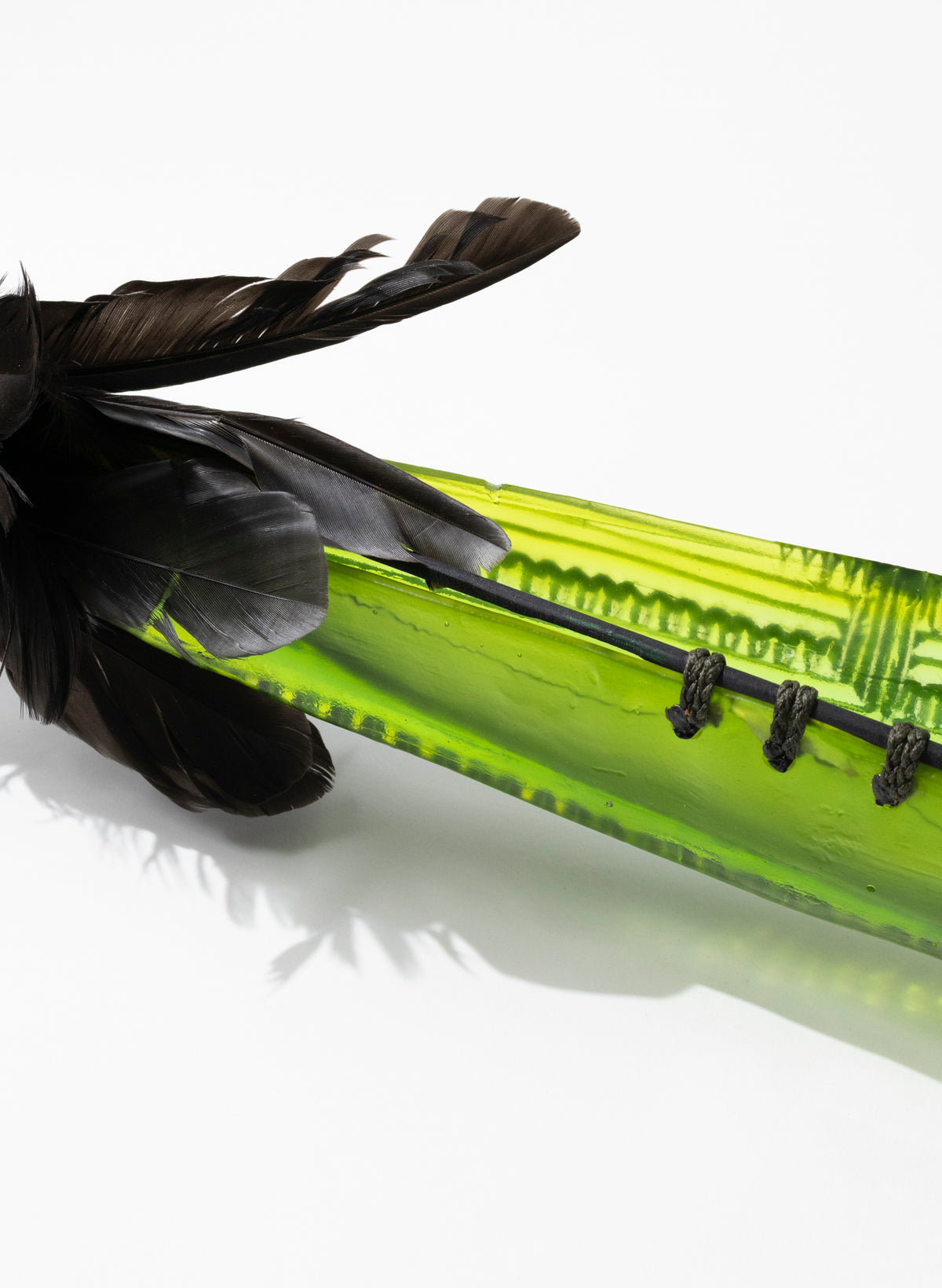 Olive Green Seed Pod with Pākati Haehae Design
