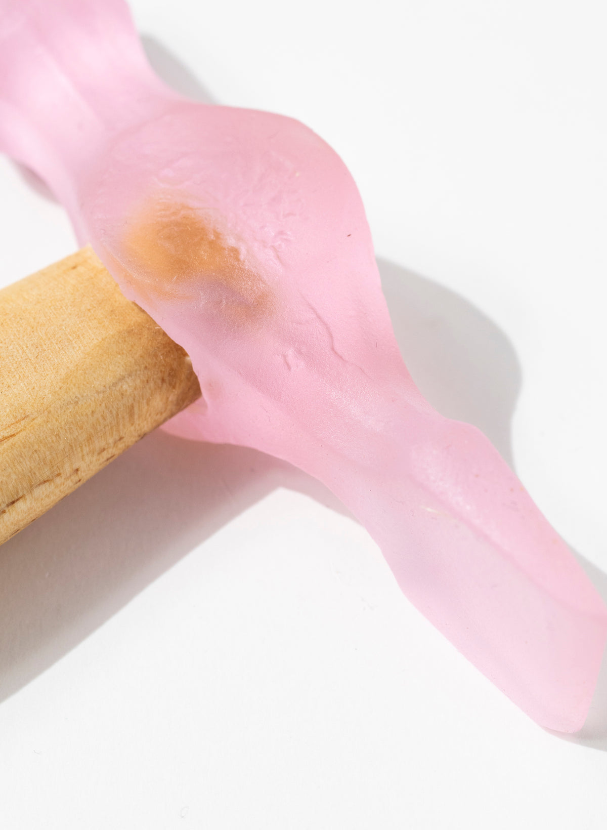Pink Cross Pien Glass Hammer