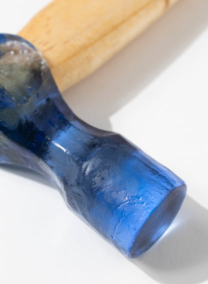 Steel Blue Cross Pien Glass Hammer