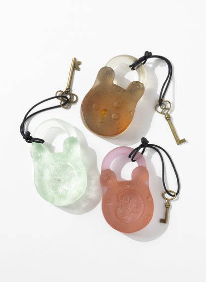 Bronze Coloured Glass Closed Padlock