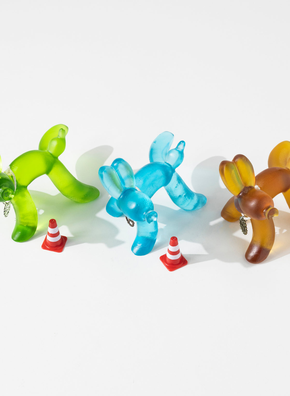 Copper Blue Glass Wee Wee Balloon Dog