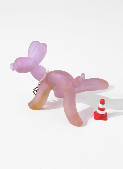 Rose Glass Wee Wee Balloon Dog