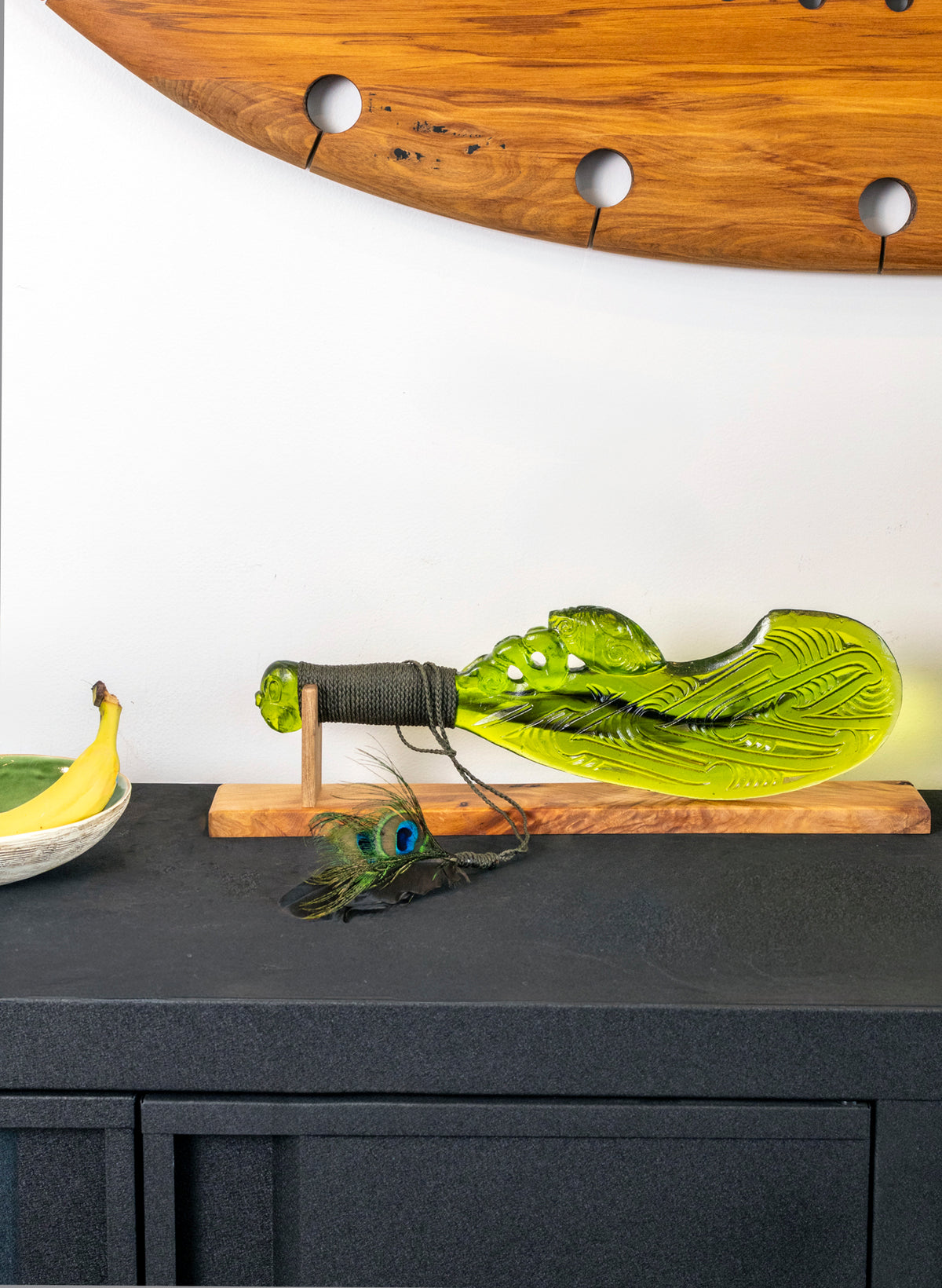 Olive Green Pūhoro Wahaika