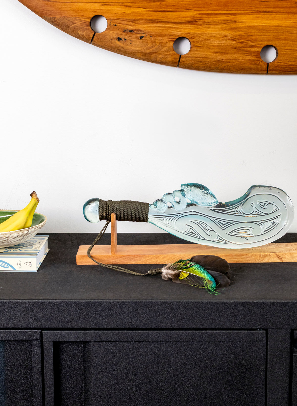 Pale Copper Blue Wahaika Mangōpare Design