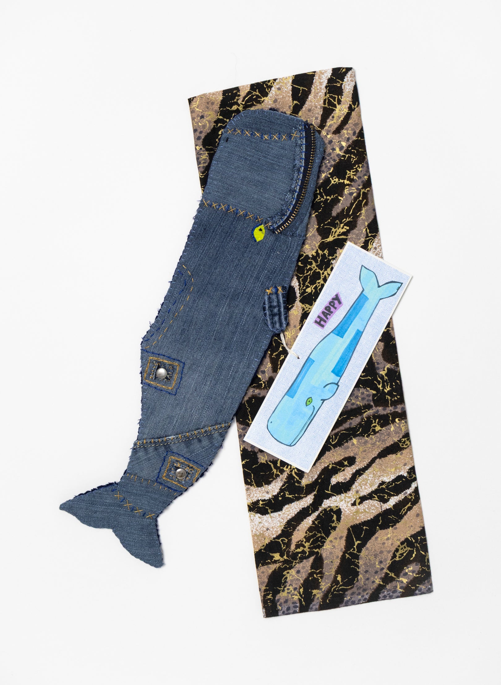 Denim Happy Whale