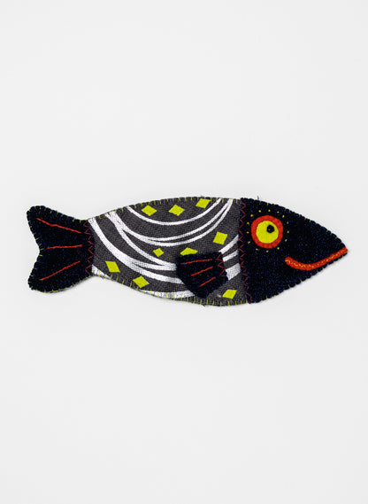 Blue &amp; Grey Happy Fish