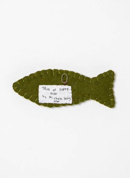 Trio Of Green Happy Fish