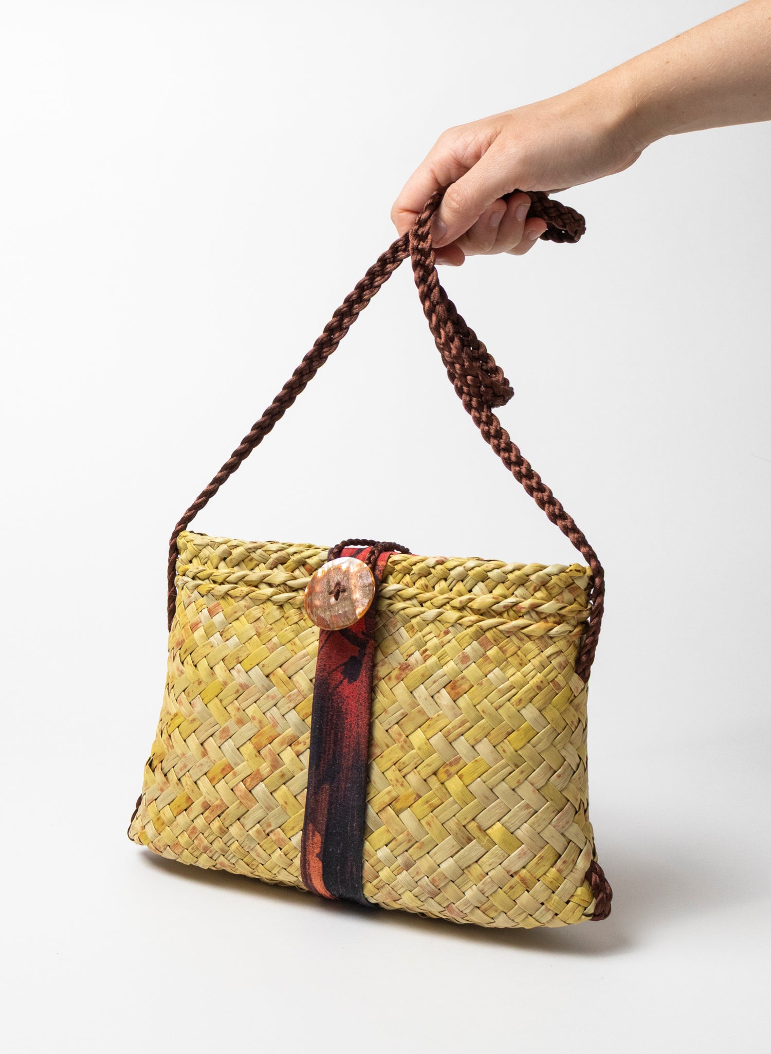 Orange and Brown Over Shoulder Kete