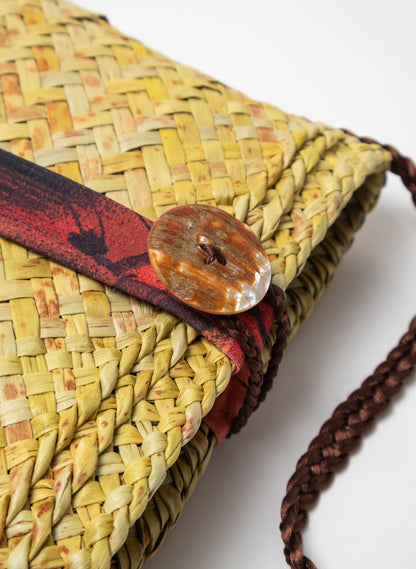 Orange and Brown Over Shoulder Kete