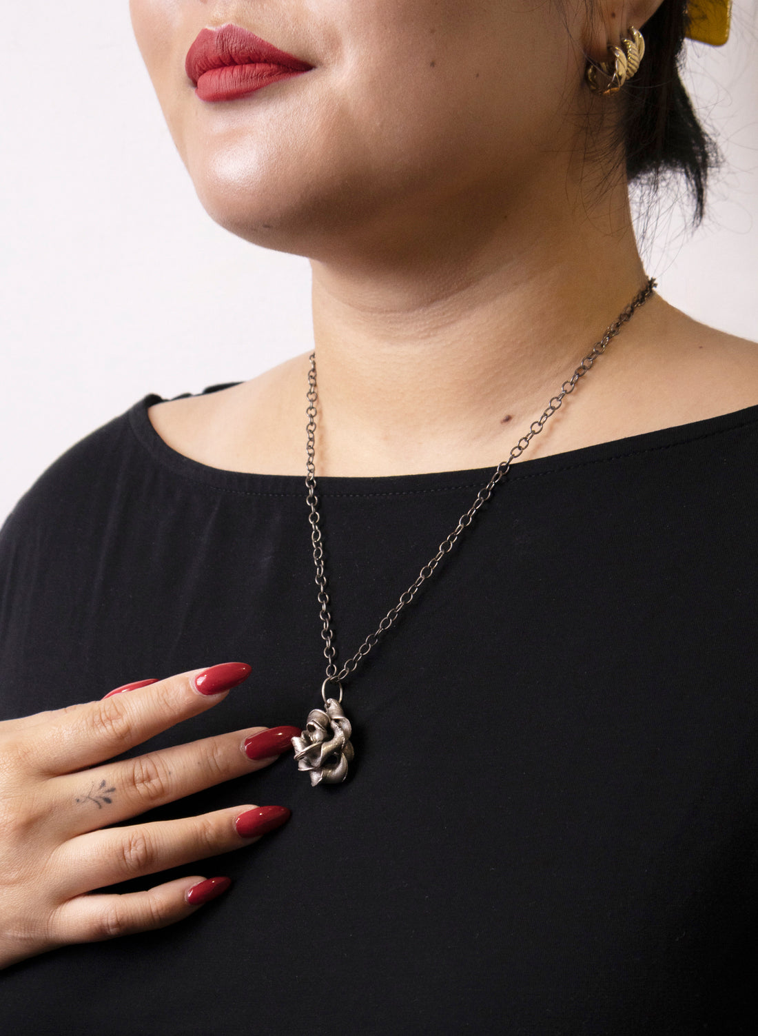 Oxidised Silver Pendant