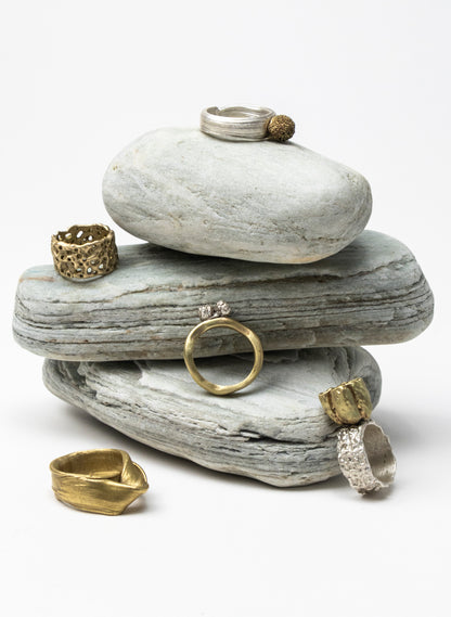 Bronze Folded Ring