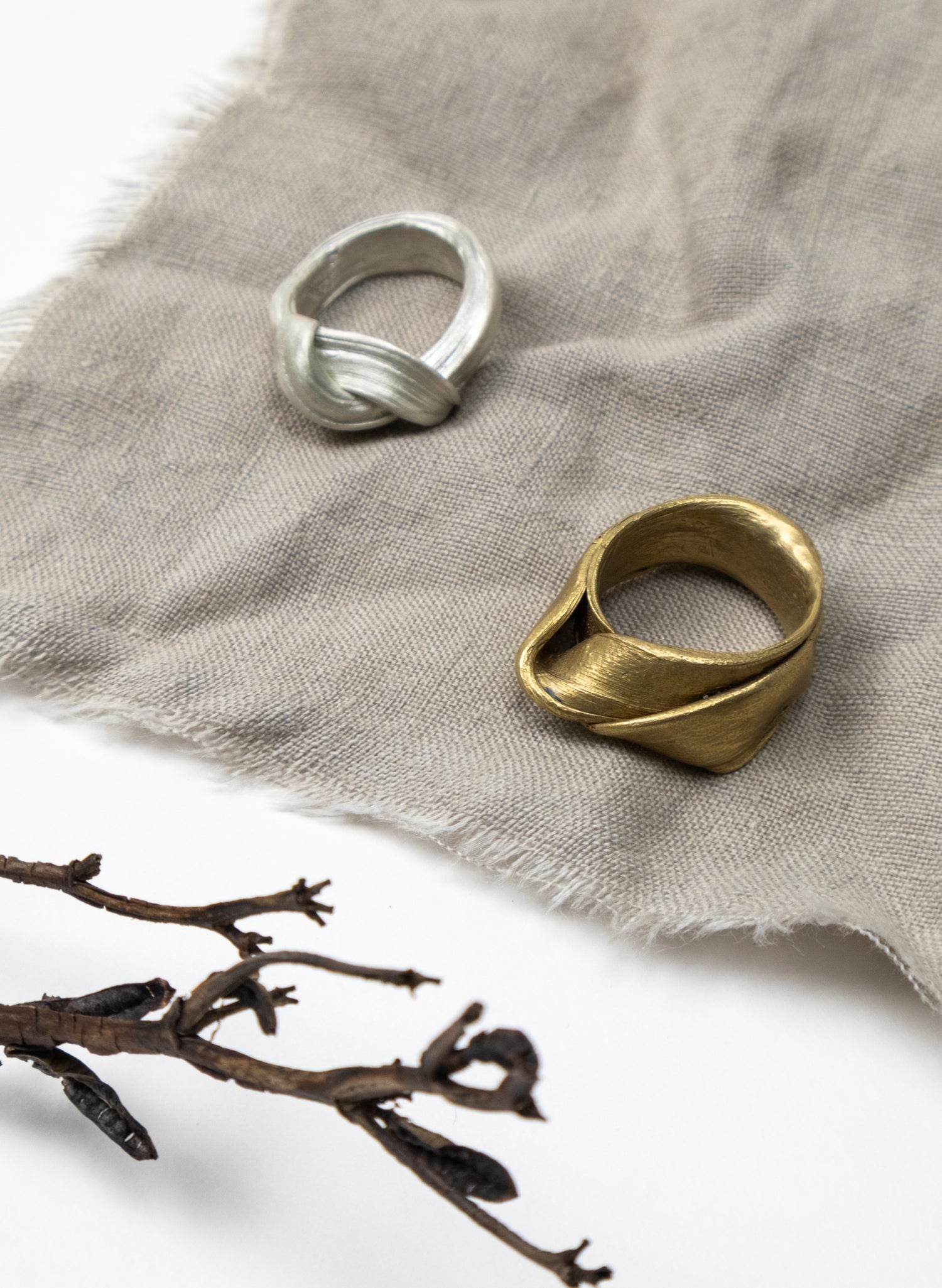 Bronze Folded Ring