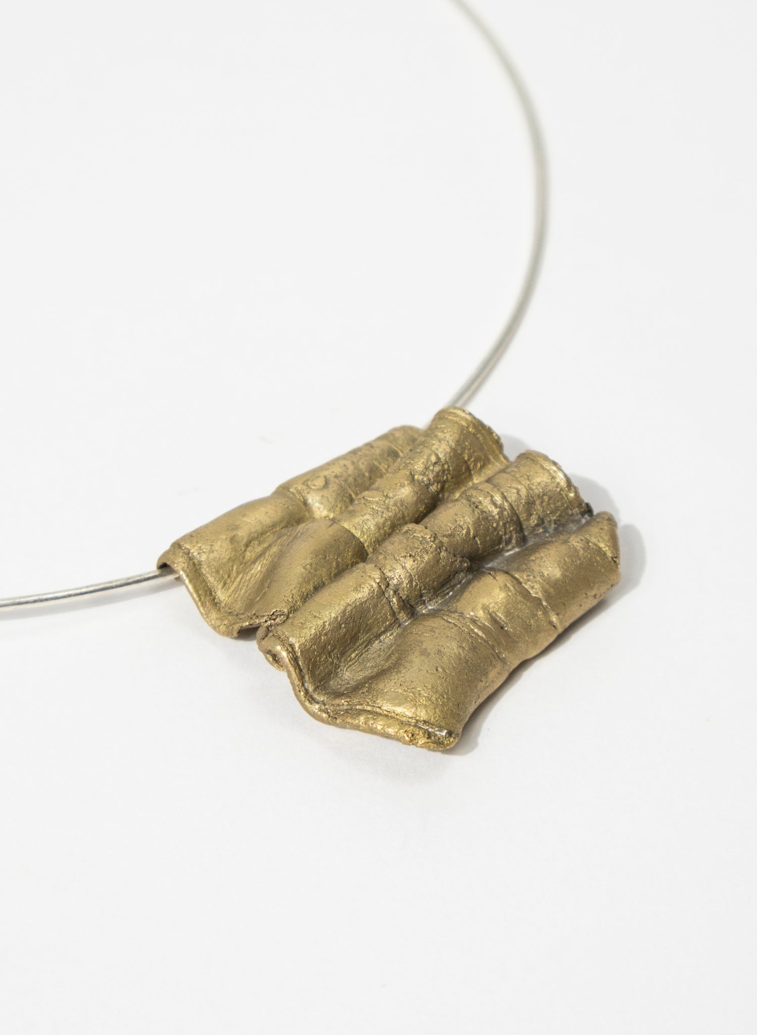 Bronze Folded Pendant