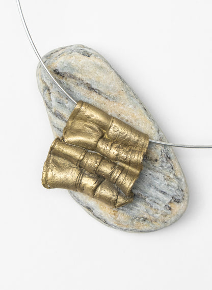Bronze Folded Pendant
