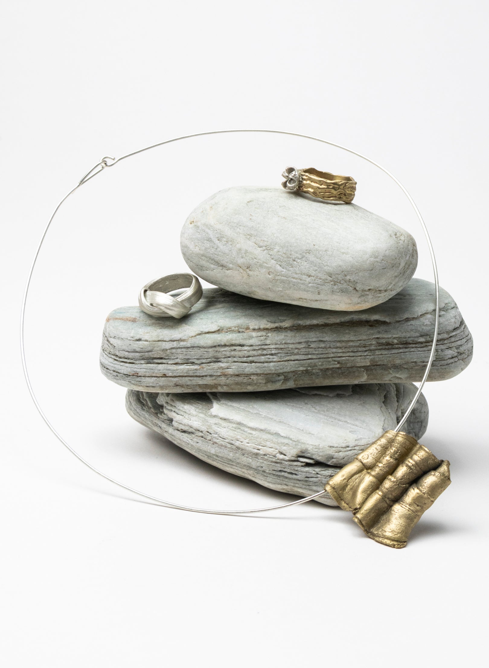Bronze Folded Pendant