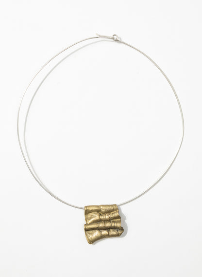 Bronze Folded Pendant