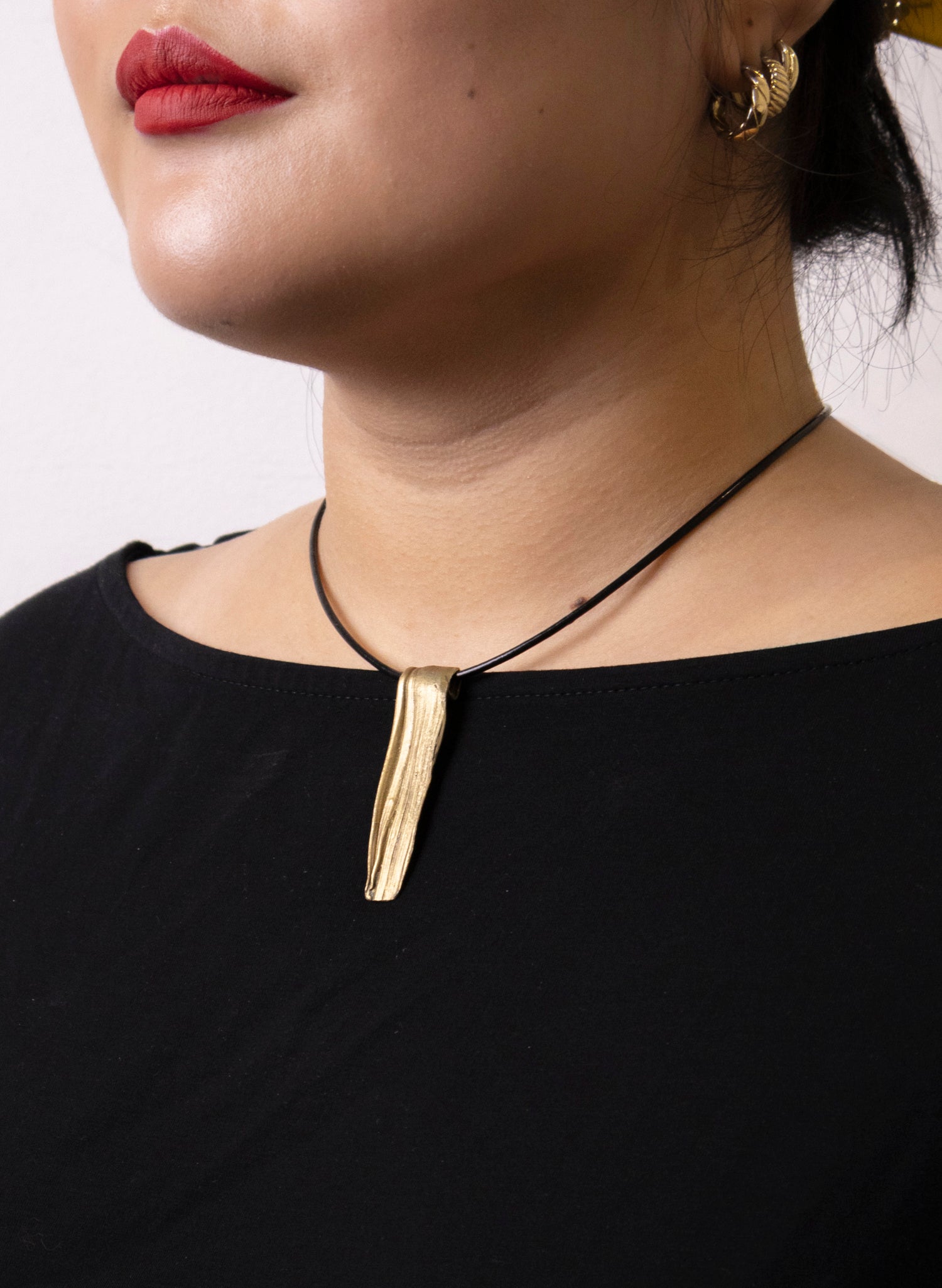 Bronze Botanical Pendant